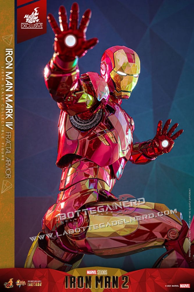 Iron Man - Diecast Action Figure 1/6 Iron Man Mark VI (Fractal Armor) Exclusive 33cm - immagine 8