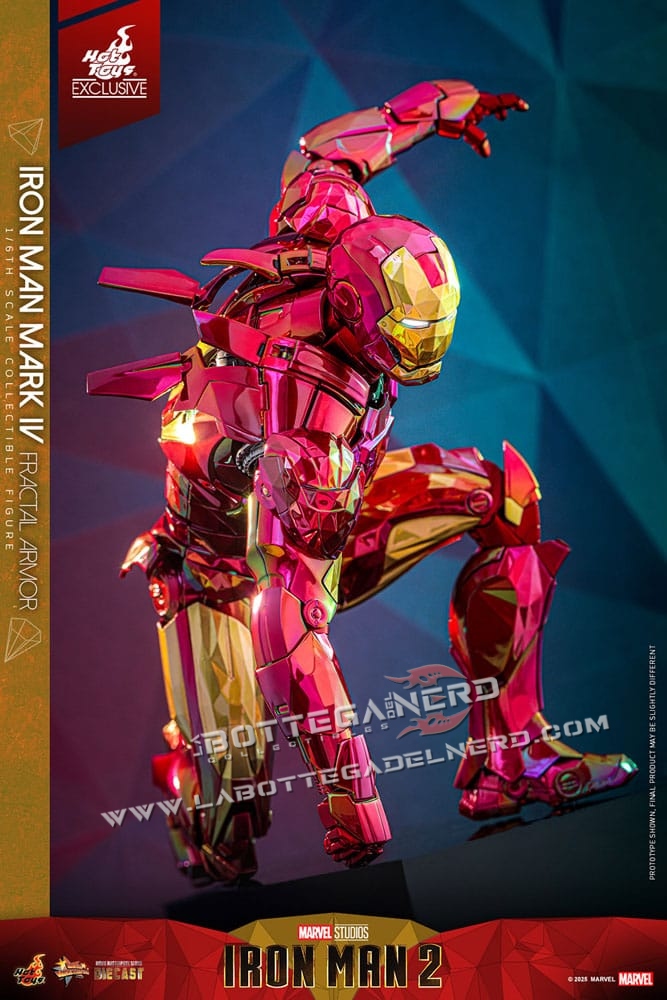 Iron Man - Diecast Action Figure 1/6 Iron Man Mark VI (Fractal Armor) Exclusive 33cm - immagine 9