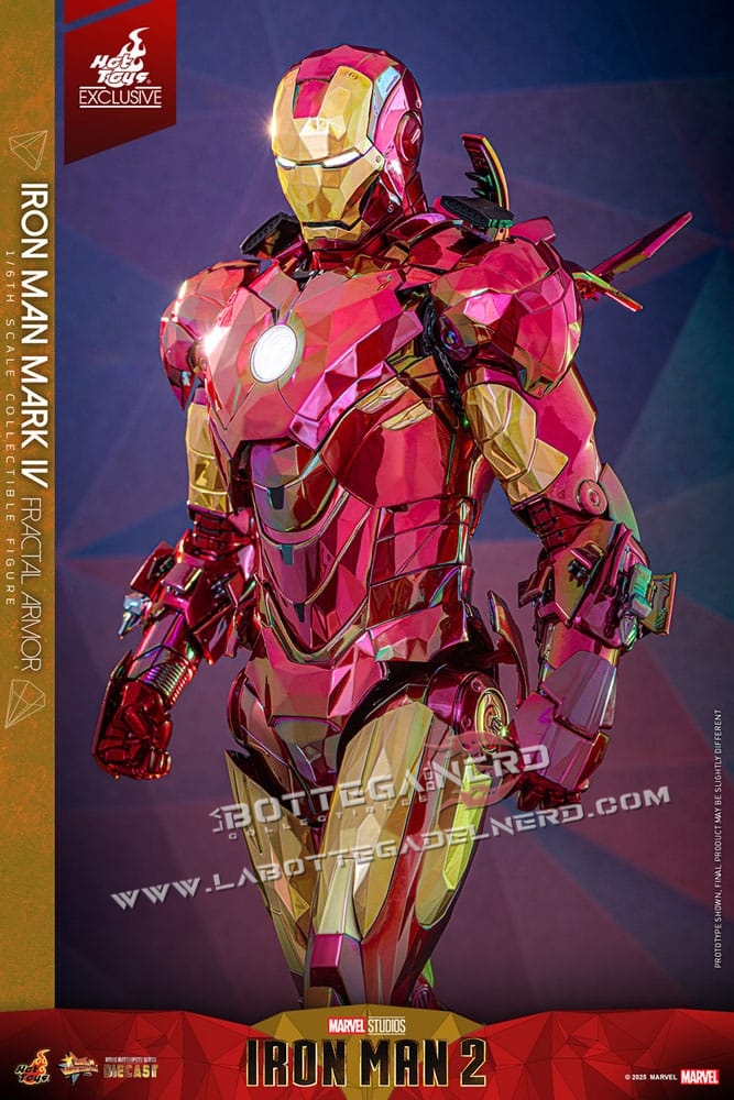 Iron Man - Diecast Action Figure 1/6 Iron Man Mark VI (Fractal Armor) Exclusive 33cm - immagine 7