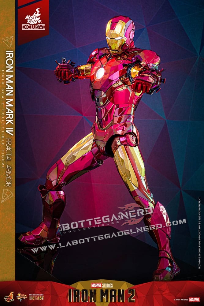 Iron Man - Diecast Action Figure 1/6 Iron Man Mark VI (Fractal Armor) Exclusive 33cm - immagine 10