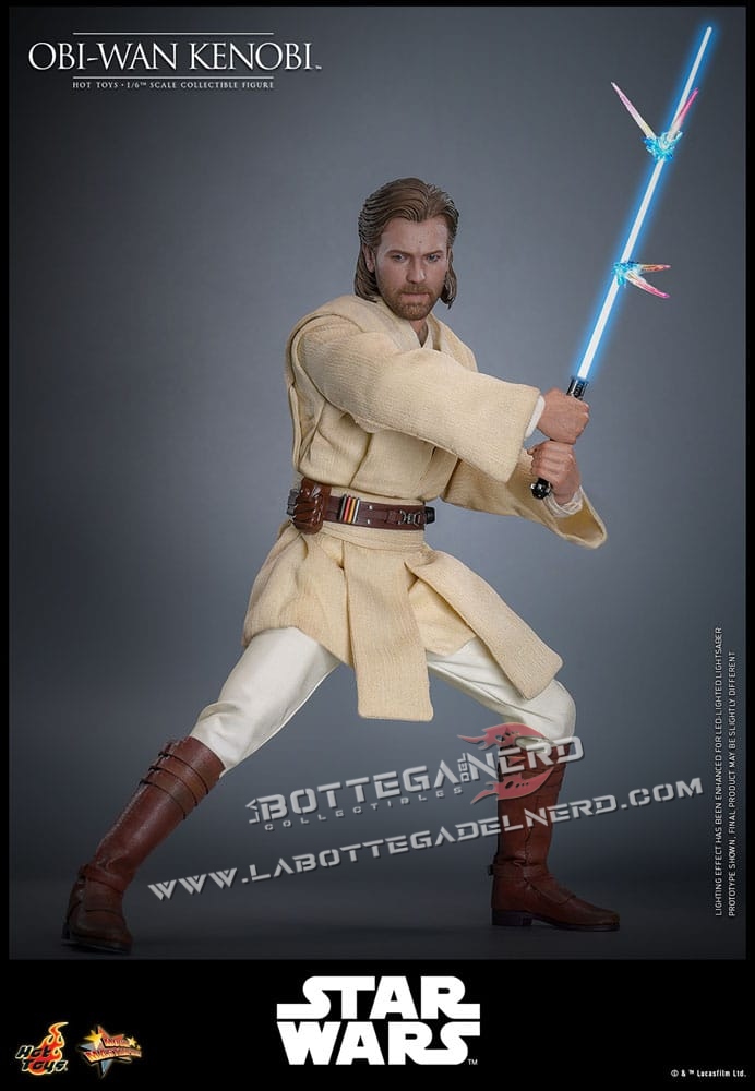 Star Wars: Episode II - Action Figure 1/6 Obi-Wan Kenobi 31cm - immagine 6