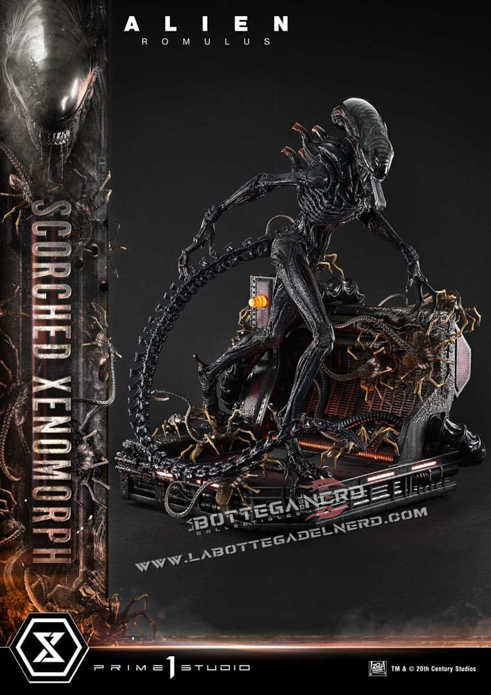 Alien: Romulus - XL Statue 1/3 Scorched Xenomorph Deluxe 98cm - immagine 13