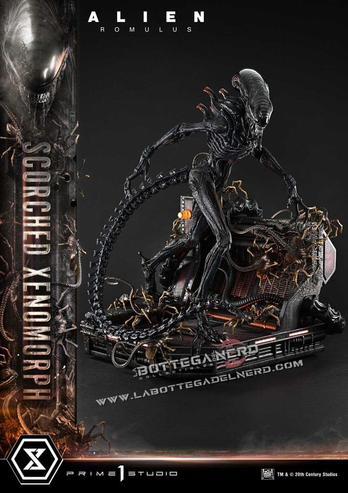 Alien: Romulus - XL Statue 1/3 Scorched Xenomorph Deluxe 98cm - immagine 17