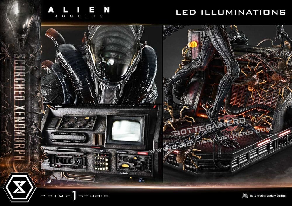 Alien: Romulus - XL Statue 1/3 Scorched Xenomorph Deluxe 98cm - immagine 24