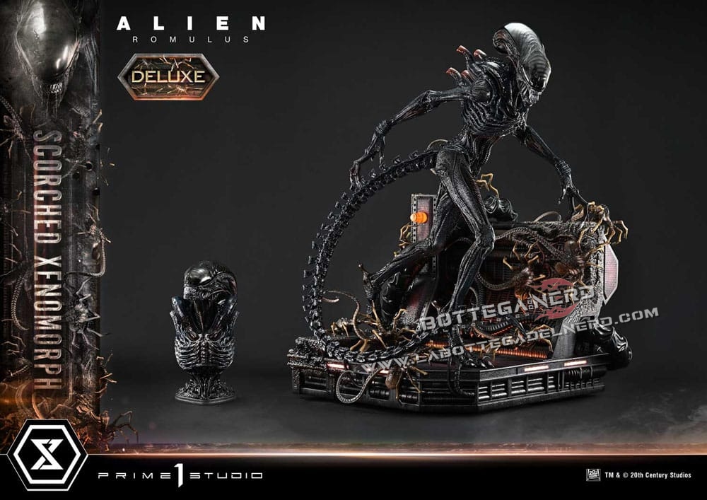 Alien: Romulus - XL Statue 1/3 Scorched Xenomorph Deluxe 98cm - immagine 2