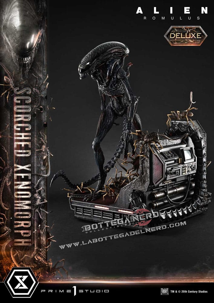 Alien: Romulus - XL Statue 1/3 Scorched Xenomorph Deluxe 98cm - immagine 7