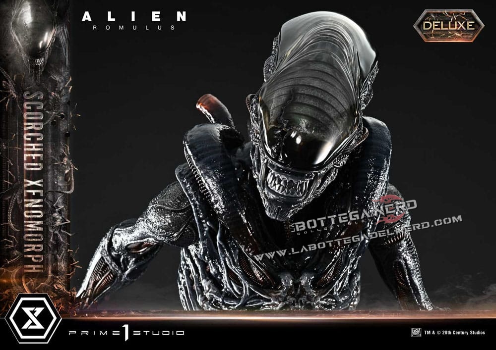 Alien: Romulus - XL Statue 1/3 Scorched Xenomorph Deluxe 98cm - immagine 6