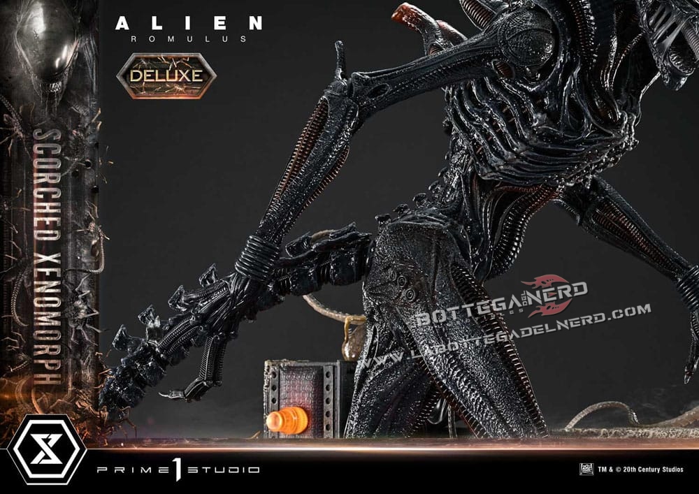 Alien: Romulus - XL Statue 1/3 Scorched Xenomorph Deluxe 98cm - immagine 5