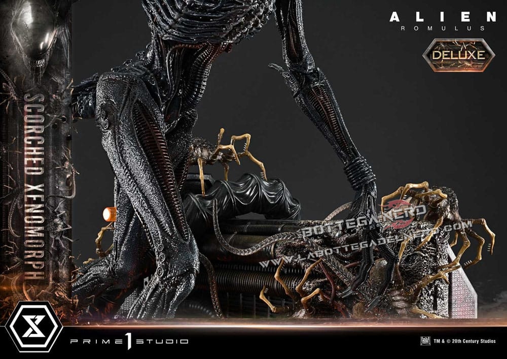 Alien: Romulus - XL Statue 1/3 Scorched Xenomorph Deluxe 98cm - immagine 4