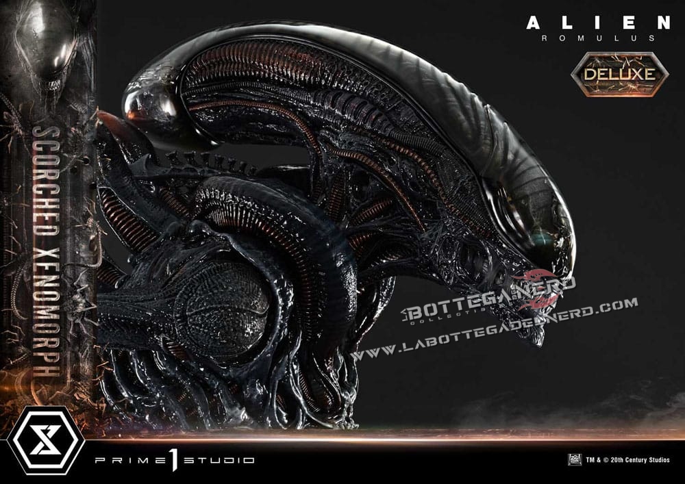 Alien: Romulus - XL Statue 1/3 Scorched Xenomorph Deluxe 98cm - immagine 3