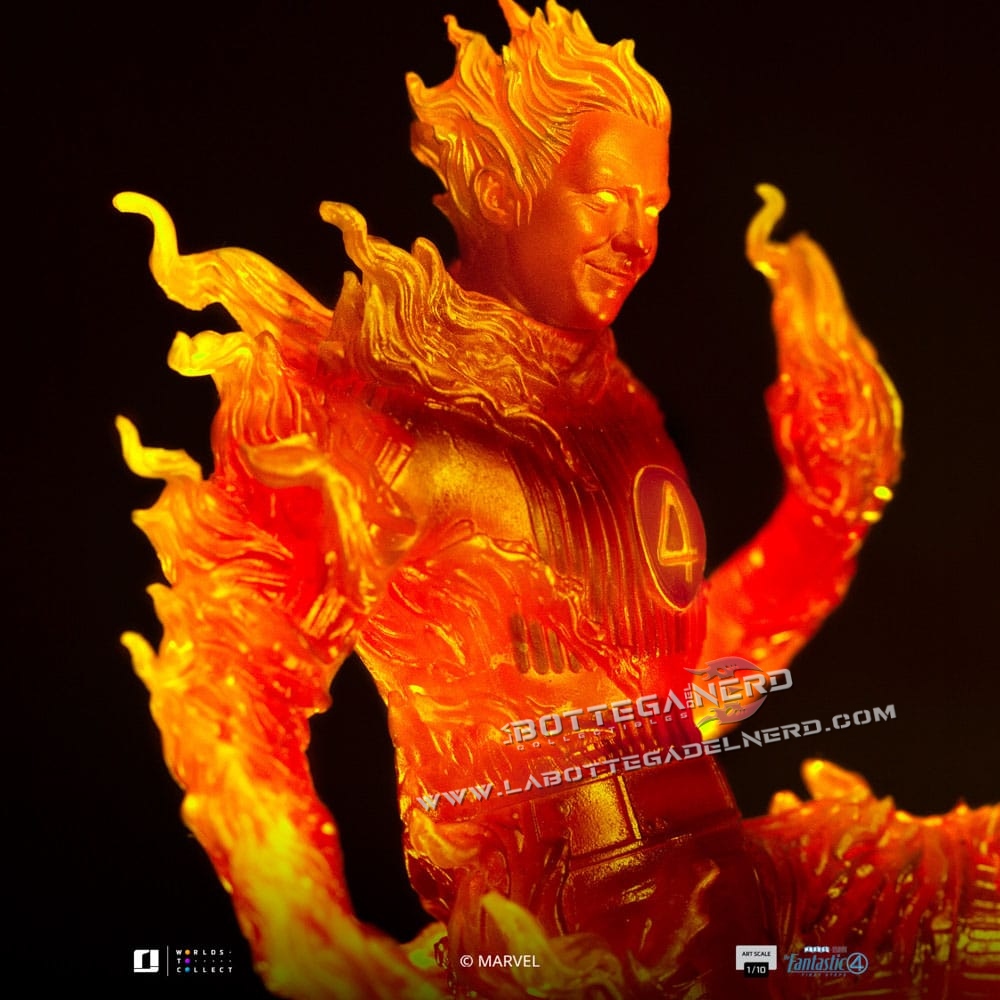Fantastic Four - Art Scale Statue 1/10 Human Torch 30cm - immagine 6