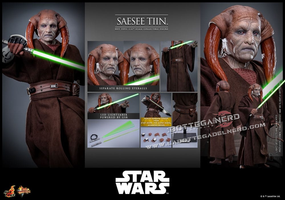 Star Wars: Episode III - Action Figure 1/6 Saesee Tiin 31cm - immagine 11