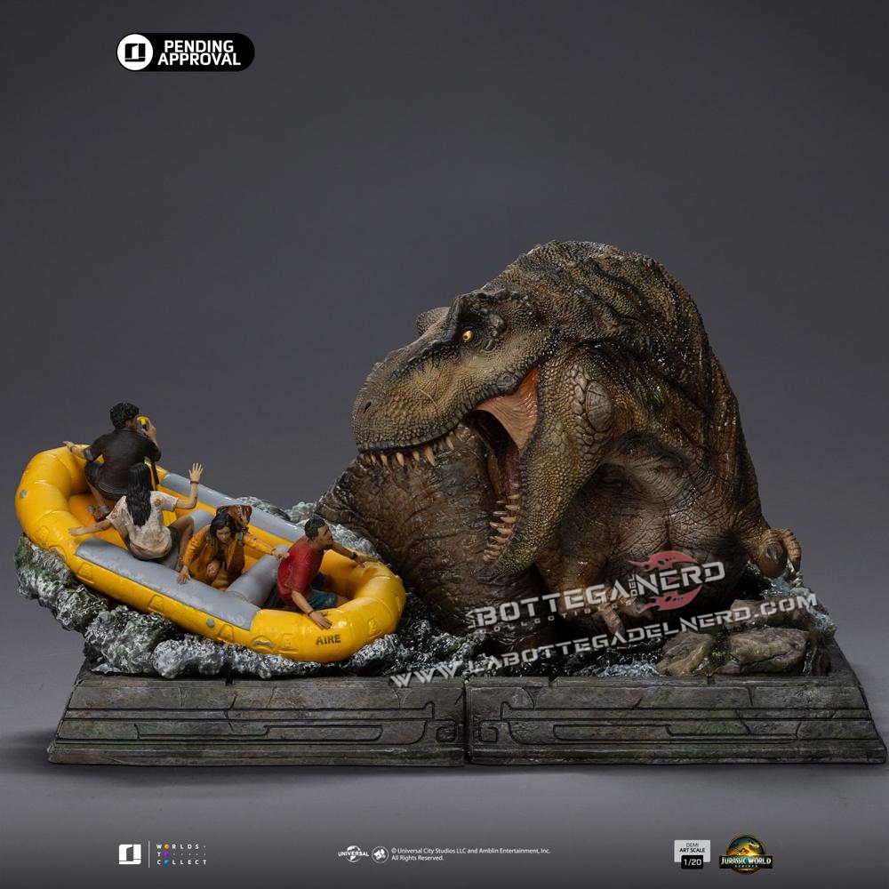 Jurassic World: Rebirth - Statue 1/20 T-Rex River Attack 34cm - immagine 3