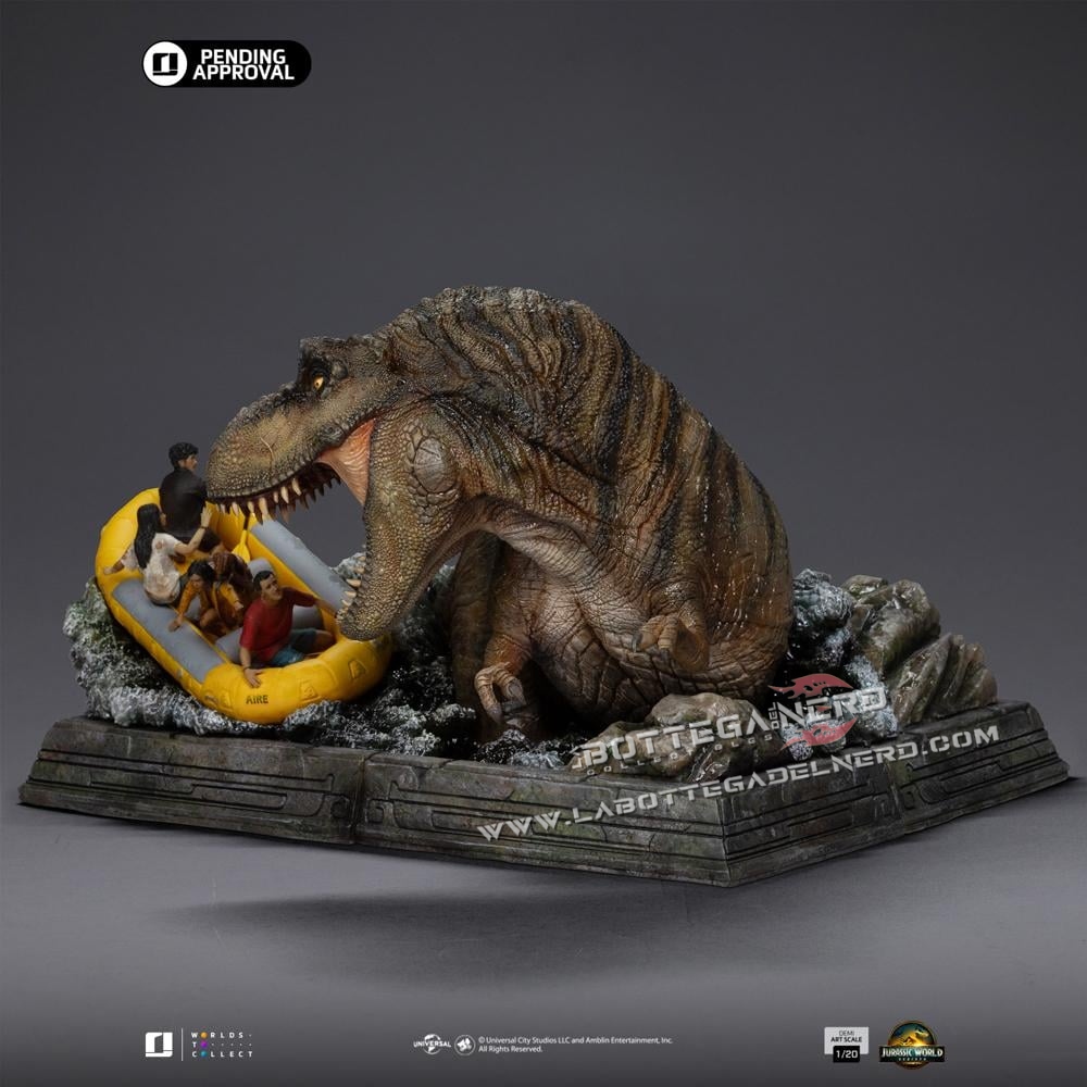 Jurassic World: Rebirth - Statue 1/20 T-Rex River Attack 34cm - immagine 4
