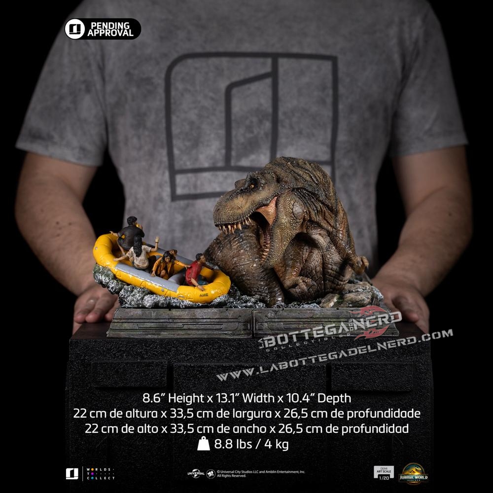 Jurassic World: Rebirth - Statue 1/20 T-Rex River Attack 34cm - immagine 6