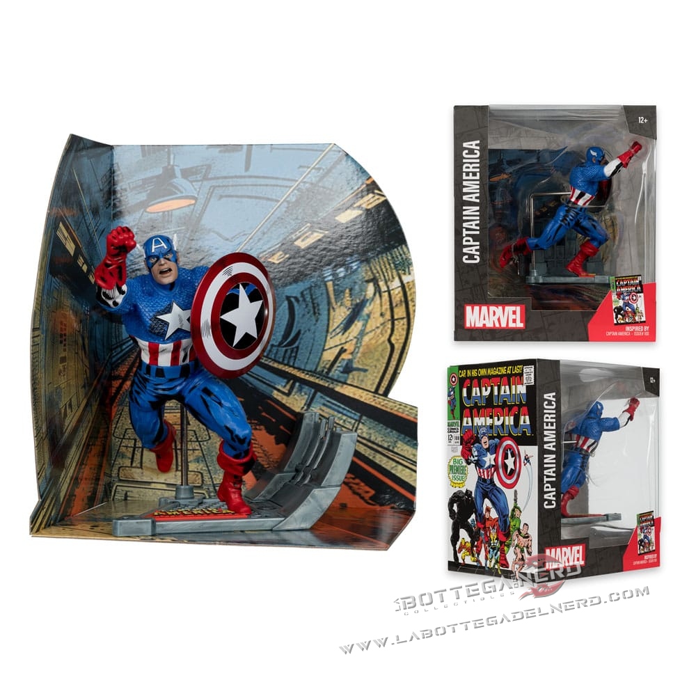 Marvel - PVC Statue 1/10 Captain America #100 15cm - immagine 4