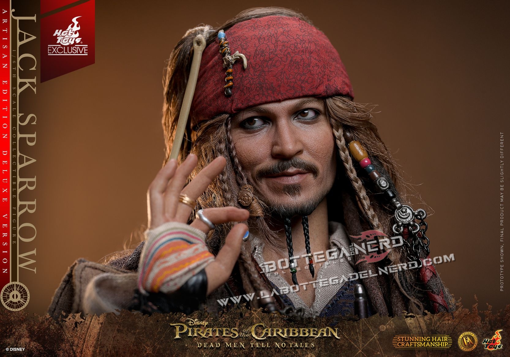 Pirates of the Caribbean - Jack Sparrow Action Figure Artisan edition 30cm - immagine 3