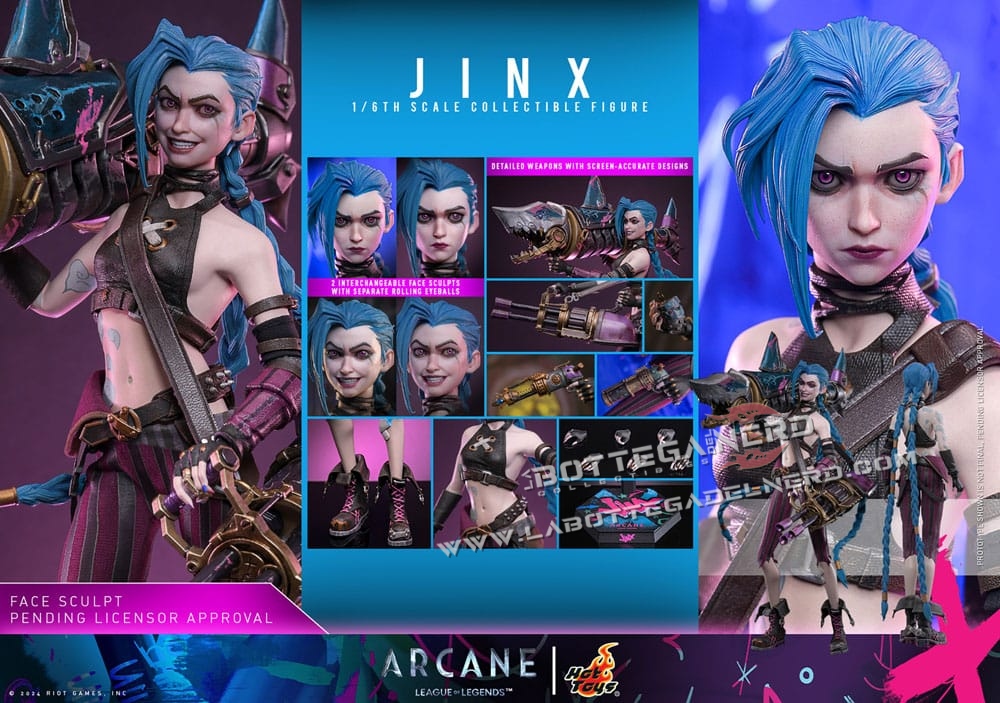 Arcane - Action Figure 1/6 Jinx 27cm - immagine 10