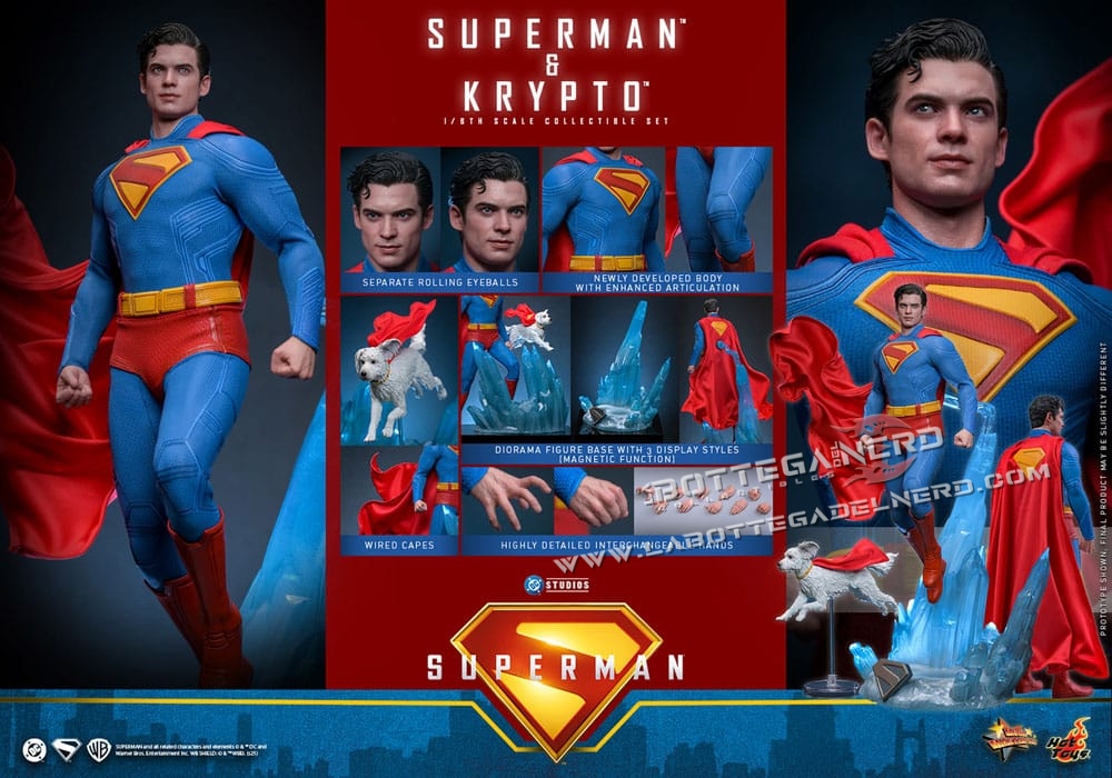 Superman Legacy - Action Figure 1/6 Superman & Krypto 33cm - immagine 13
