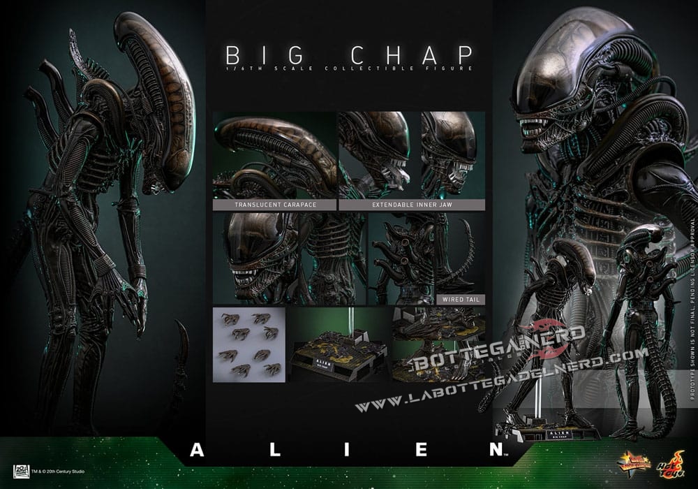 Alien - Masterpiece Action Figure 1/6 Big Chap 36cm - immagine 13
