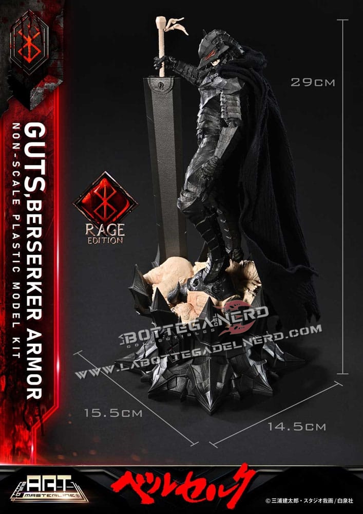 Berserk - Masterline Model Kit Guts Berserker Armor Rage 30cm - immagine 7