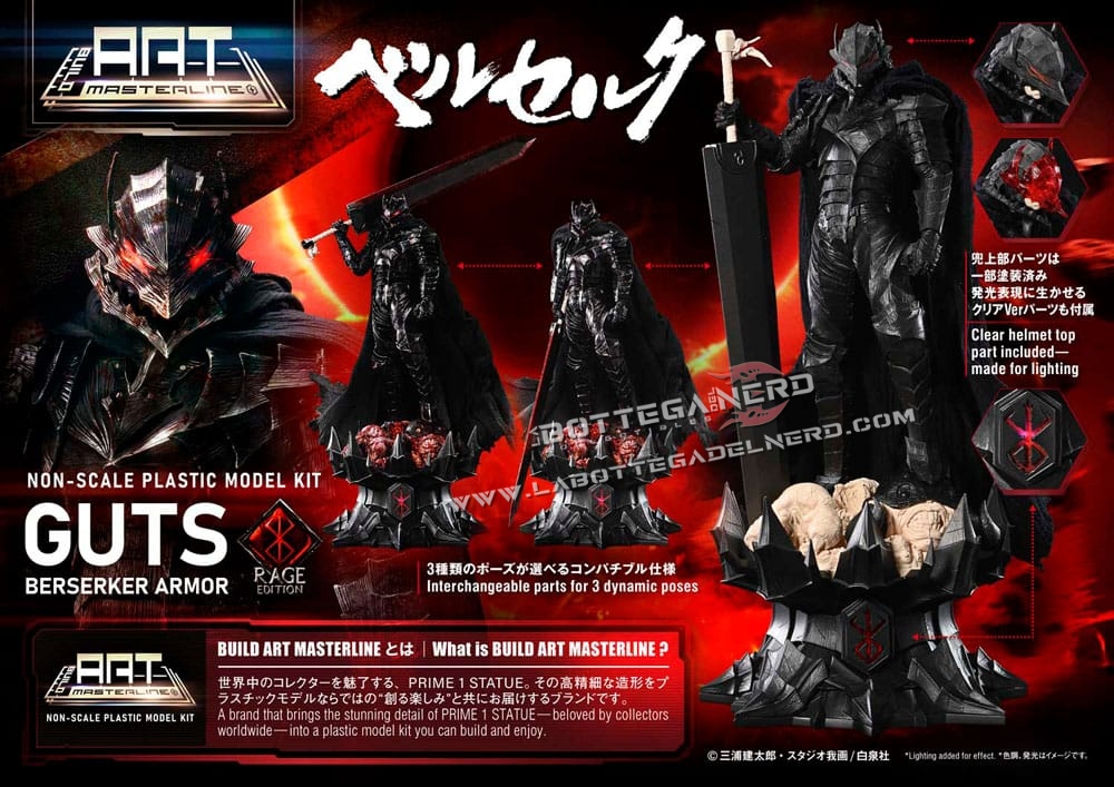 Berserk - Masterline Model Kit Guts Berserker Armor Rage 30cm - immagine 13