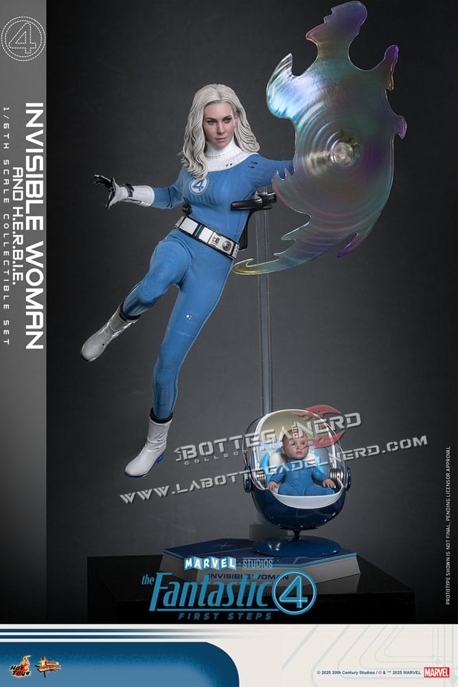 The Fantastic Four - Action Figure 1/6 Invisible Woman & H.E.R.B.I.E. 28cm - immagine 5