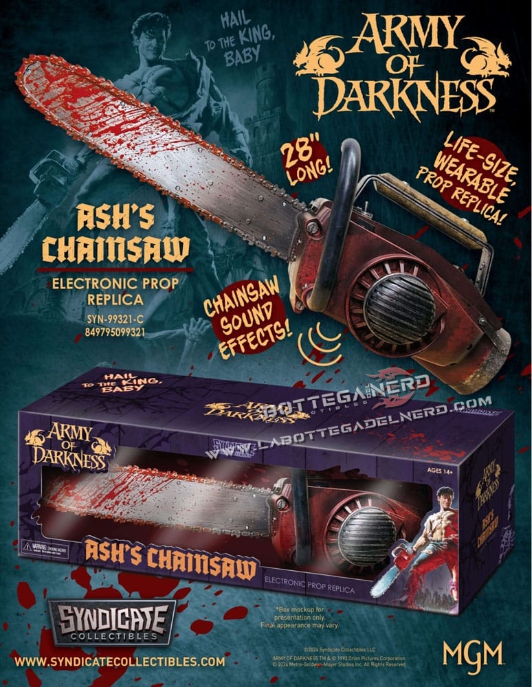 L'Armata delle Tenebre - Prop Replica 1/1 Ash's Chainsaw 71cm - immagine 4