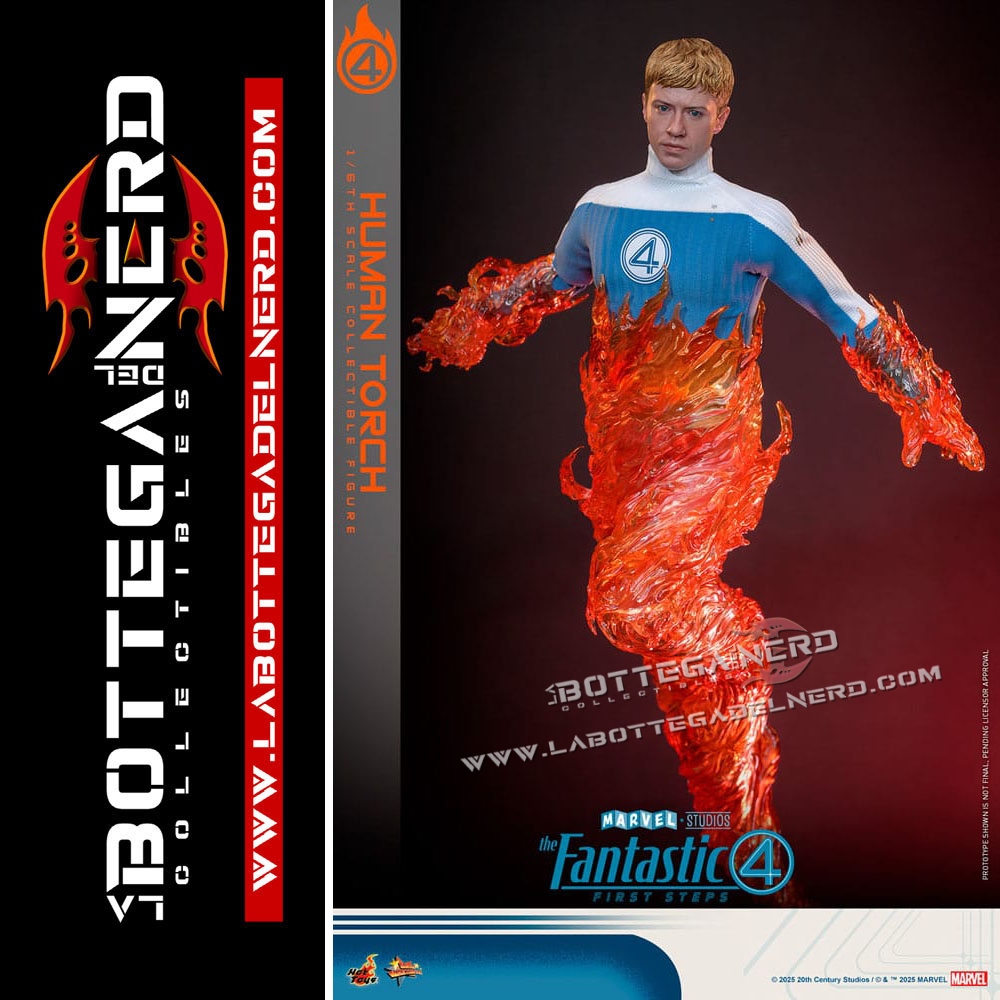 The Fantastic Four - Action Figure 1/6 Human Torch 30cm