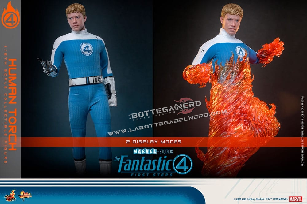 The Fantastic Four - Action Figure 1/6 Human Torch 30cm - immagine 11