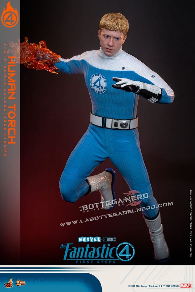 The Fantastic Four - Action Figure 1/6 Human Torch 30cm - immagine 4