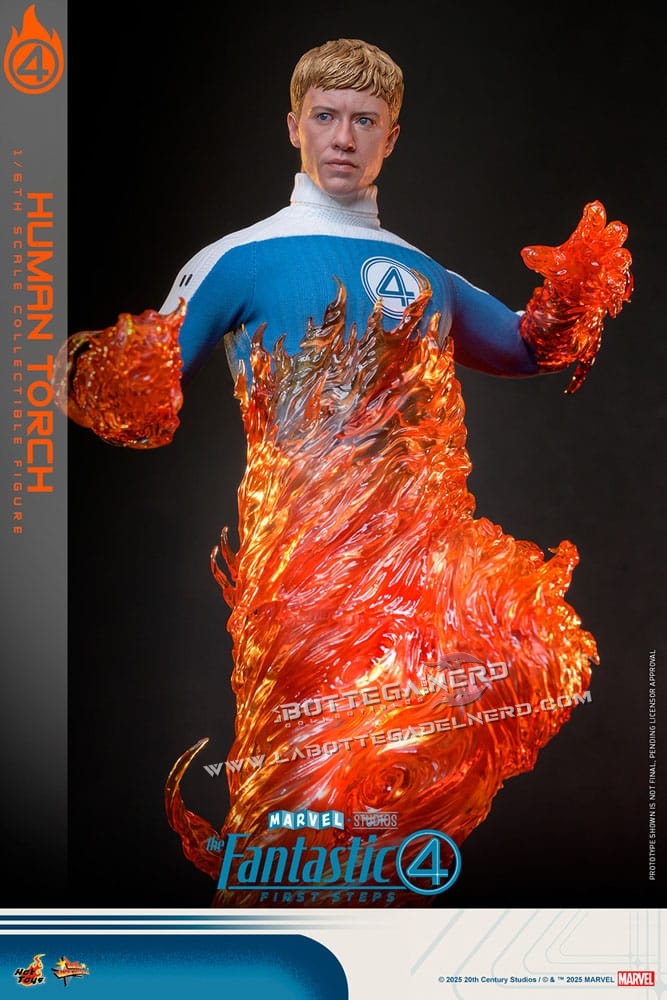 The Fantastic Four - Action Figure 1/6 Human Torch 30cm - immagine 8