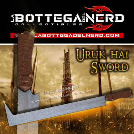The Lord of the Rings - Uruk-hai Sword con pannello in legno