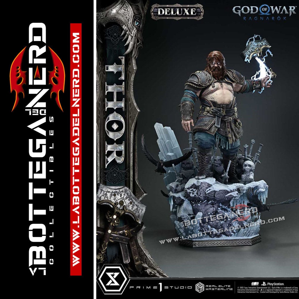 God of War Ragnarök - Masterline Statue 1/3 Thor Deluxe 105cm