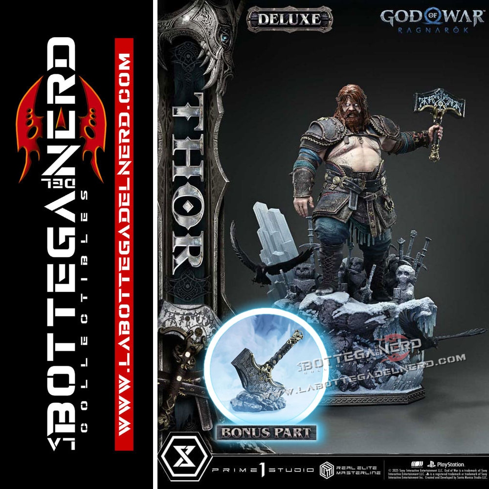 God of War Ragnarök - Masterline Statue 1/3 Thor Bonus Deluxe 105cm