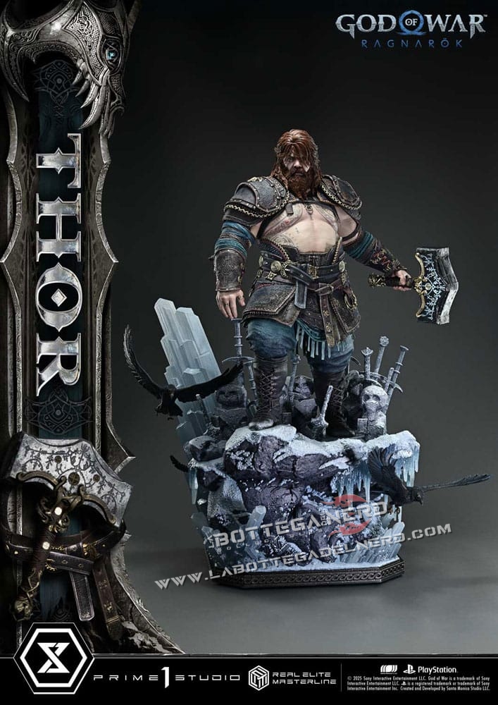 God of War Ragnarök - Masterline Statue 1/3 Thor 105cm - immagine 2