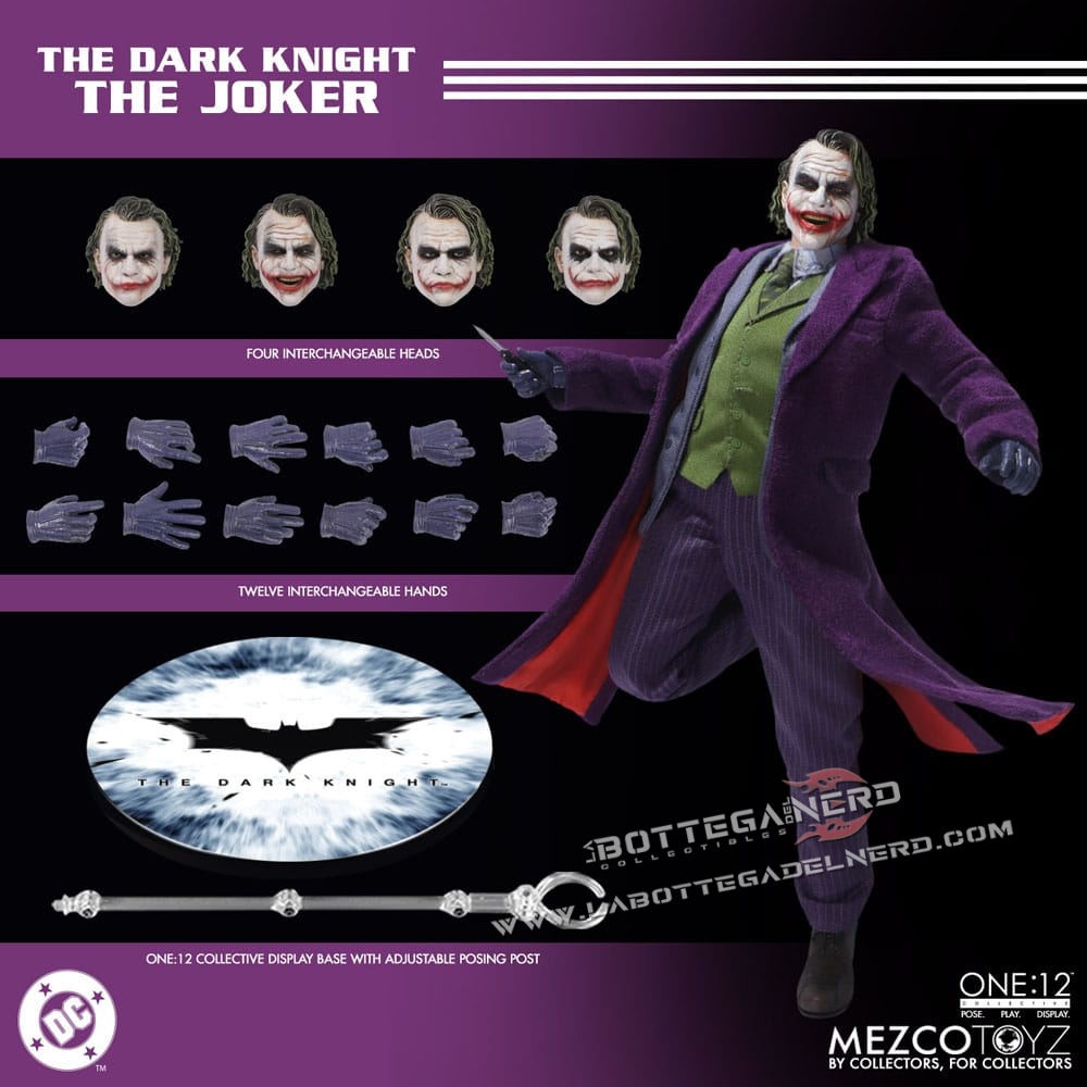 The Dark Knight Action Figure 1/12 Joker 17 cm