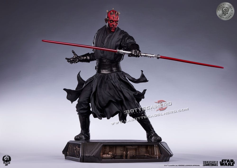 Star Wars - Statue 1/3 Darth Maul Platinum Exclusive 86cm - immagine 3