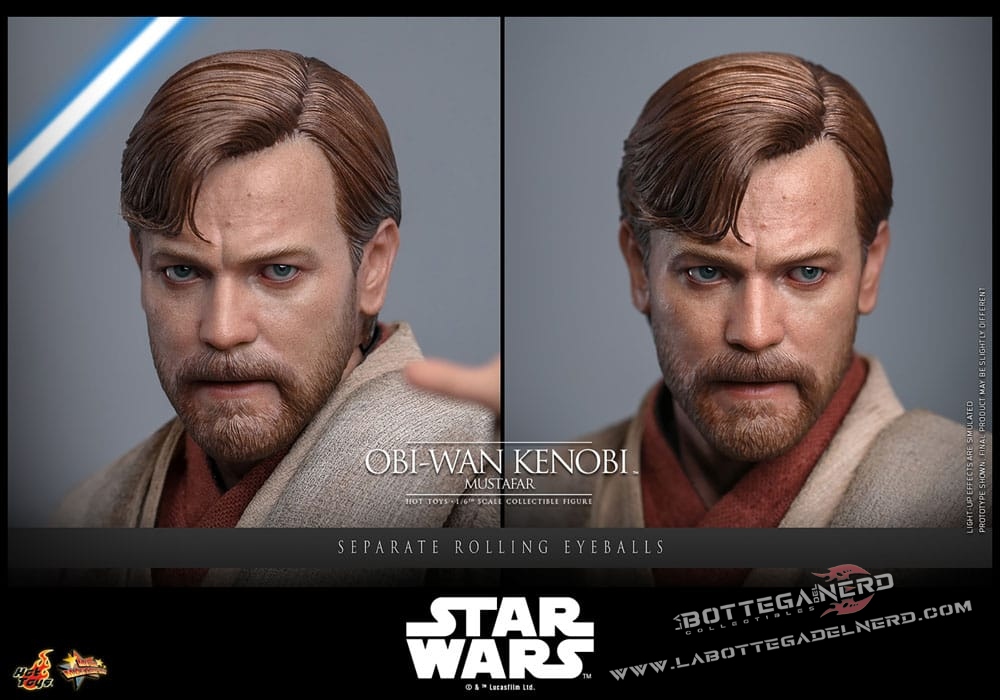 Star Wars: Episode III - Action Figure 1/6 Obi-Wan Kenobi (Mustafar) 31cm - immagine 10