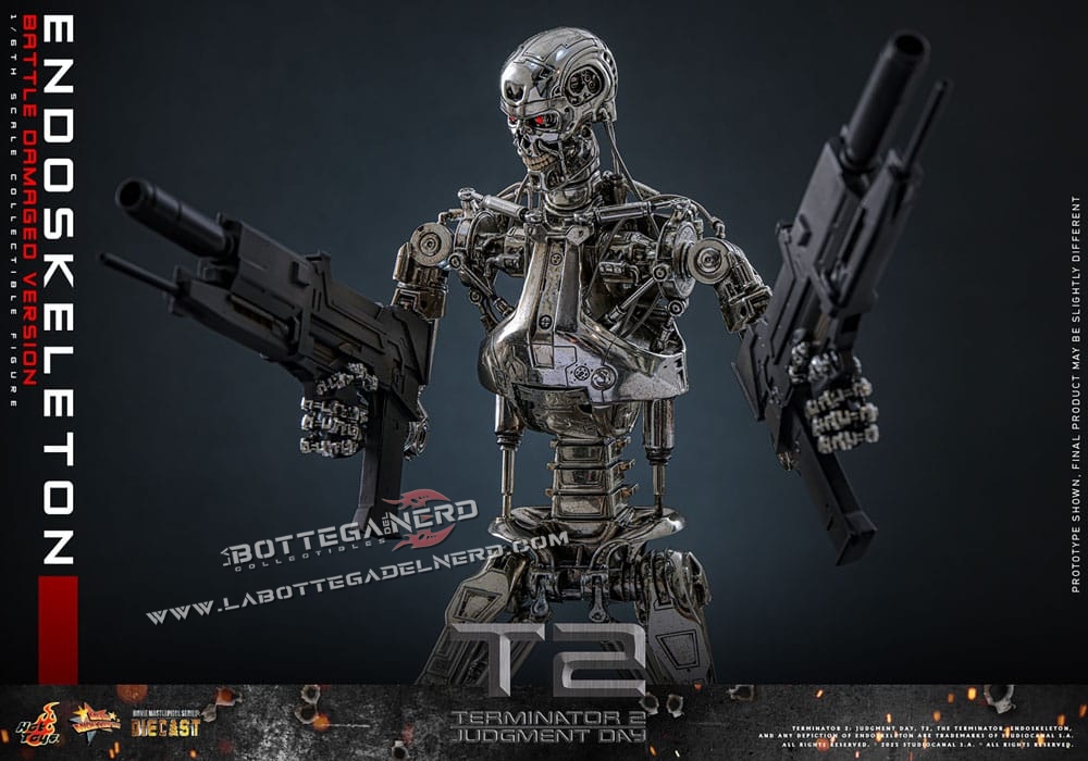 Terminator 2 - Die-cast Action Figure 1/6 Endoskeleton (Battle Version) 31cm - immagine 10