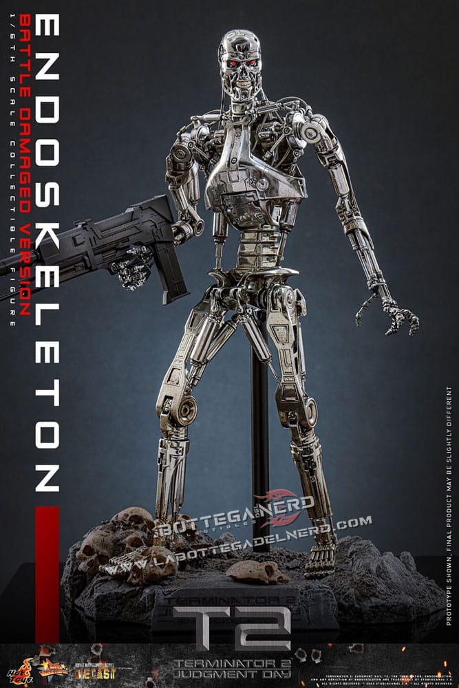 Terminator 2 - Die-cast Action Figure 1/6 Endoskeleton (Battle Version) 31cm - immagine 6
