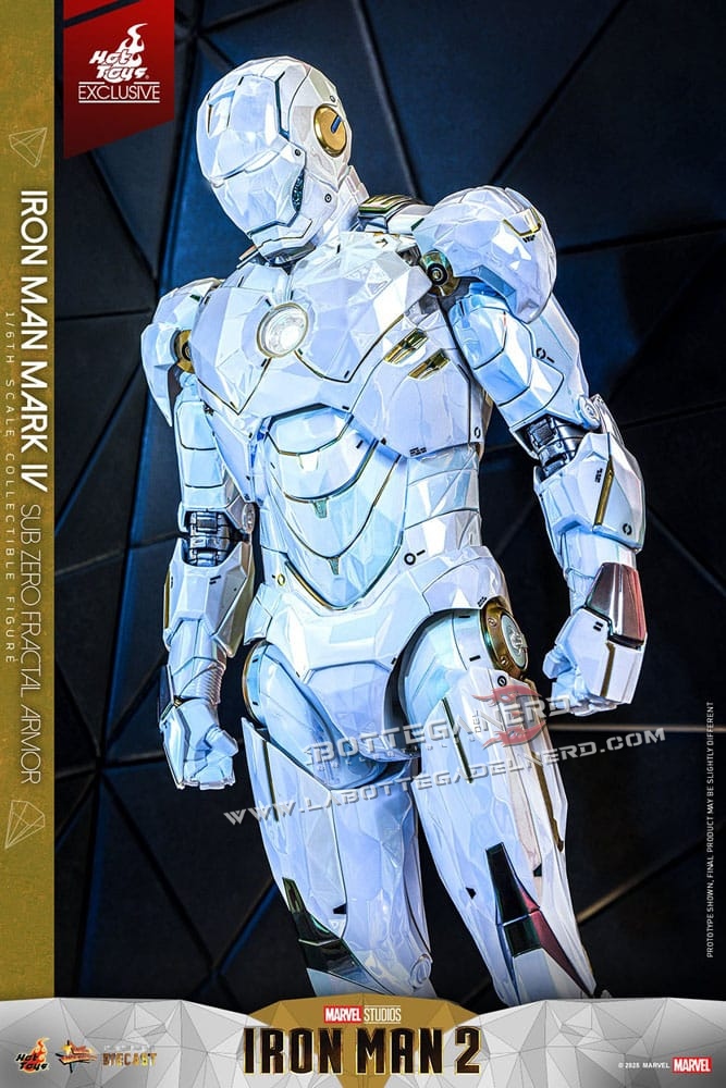 Iron Man 2 - Action Figure 1/6 Mark IV (Sub-Zero Fractal Armor) 33cm - immagine 8