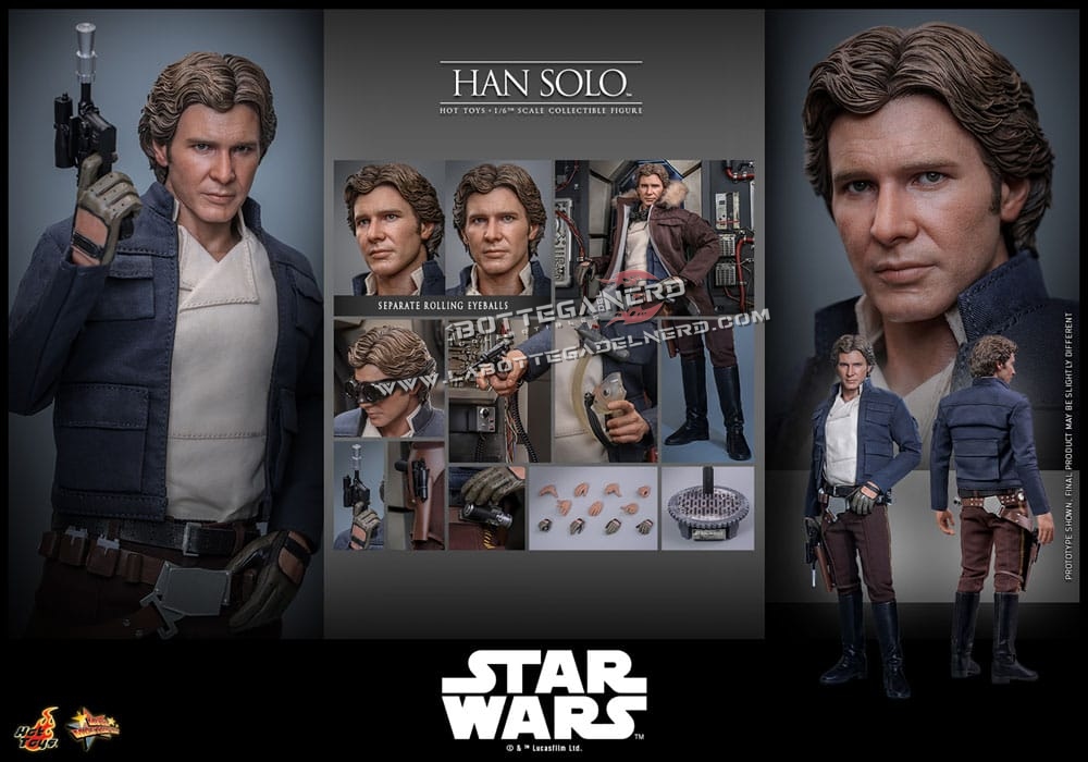 Star Wars Episode V - Action Figure 1/6 Han Solo 31cm - immagine 12