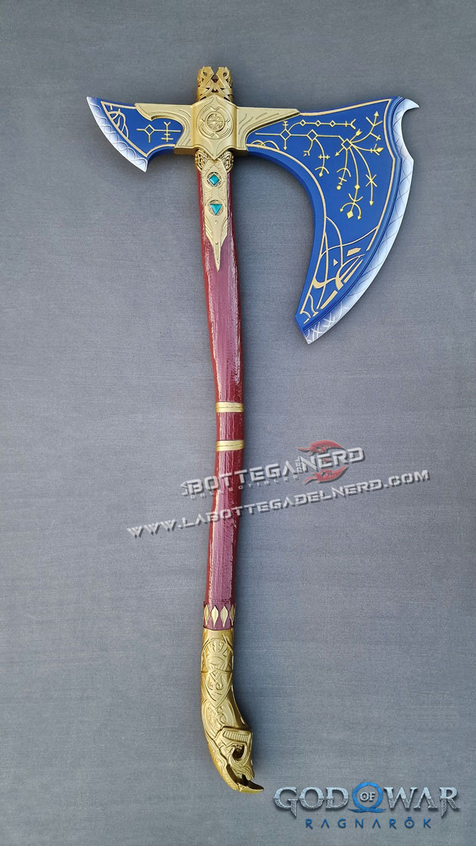 God of War: Ragnarok - Replica Deluxe LEVIATANO Blue 1:1 Glow edition - immagine 7