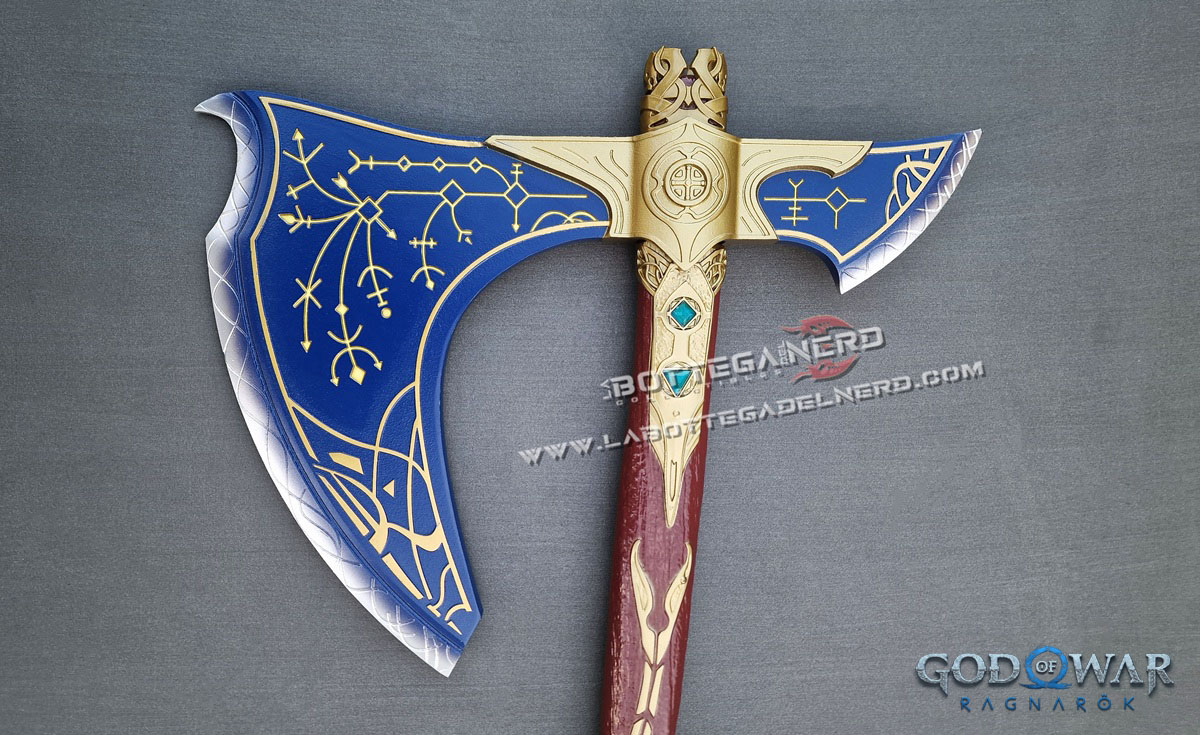 God of War: Ragnarok - Replica Deluxe LEVIATANO Blue 1:1 Glow edition - immagine 5