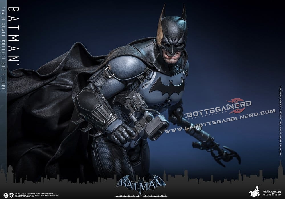 Batman Arkham Origins - Masterpiece Action Figure 1/6 Batman 33cm - immagine 4