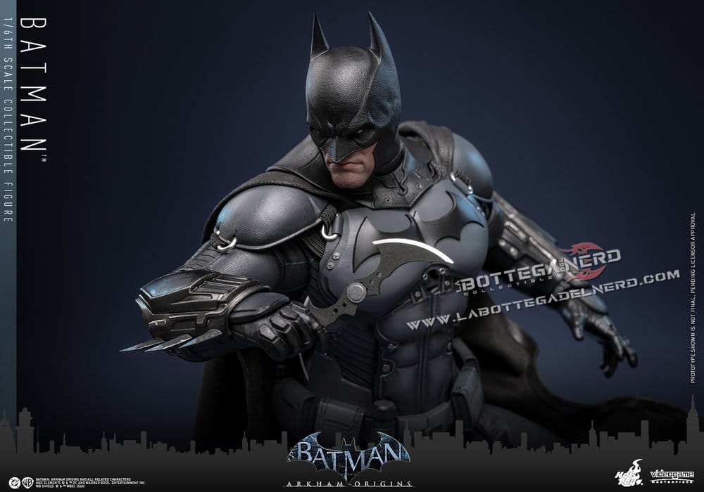 Batman Arkham Origins - Masterpiece Action Figure 1/6 Batman 33cm - immagine 8