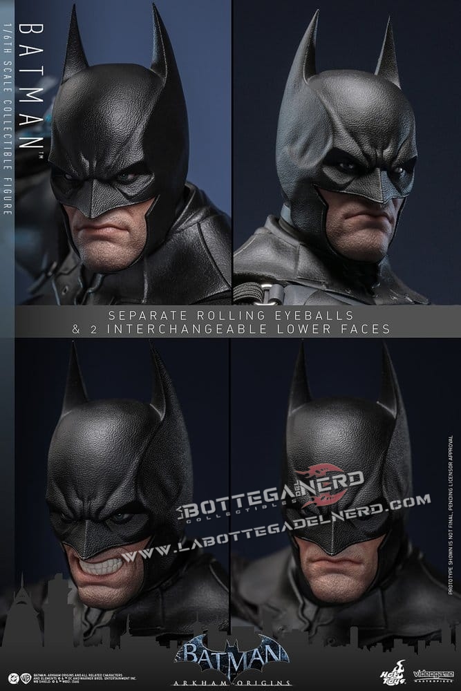 Batman Arkham Origins - Masterpiece Action Figure 1/6 Batman 33cm - immagine 11