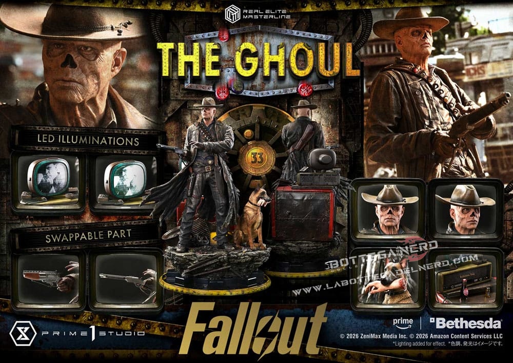 Fallout (TV Series) - Elite Masterline Statue 1/4 The Ghoul 64cm - immagine 17