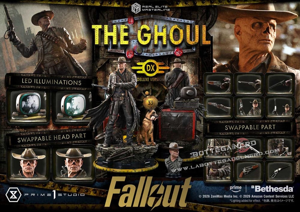 Fallout (TV Series) - Statue 1/4 The Ghoul Bonus Deluxe 64cm - immagine 26